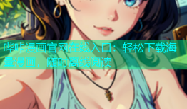 哔咔漫画官网在线入口：轻松下载海量漫画，随时离线阅读