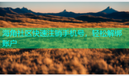 海角社区快速注销手机号，轻松解绑账户