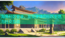 海角社区登录，发现便捷的社区生活与社交互动