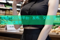 海角社区公告平台：发布、交流、互动一站式服务
