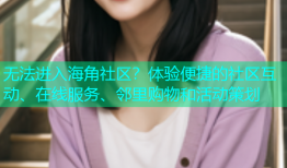 无法进入海角社区？体验便捷的社区互动、在线服务、邻里购物和活动策划