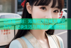 记录每一刻：海角社区在线大事记APP，记录生活与商务的重要时刻