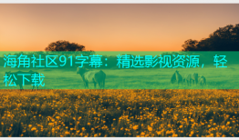 海角社区91字幕：精选影视资源，轻松下载