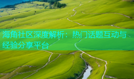 海角社区深度解析：热门话题互动与经验分享平台