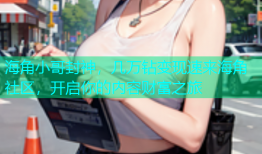 海角小哥封神，几万钻变现速来海角社区，开启你的内容财富之旅