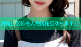 海角社区传奇人物揭秘互动分享平台