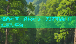 海角社区：轻松社交，无限可能的在线互动平台