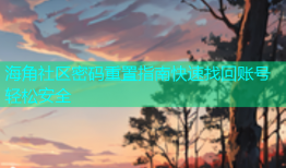 海角社区密码重置指南快速找回账号轻松安全