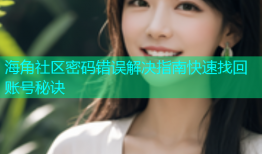海角社区密码错误解决指南快速找回账号秘诀