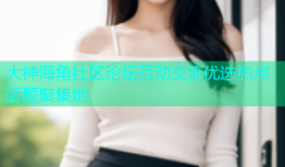 大神海角社区论坛互动交流优选热点话题聚集地