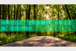 海角社区乱：发现新鲜事、分享生活趣、连接你我他