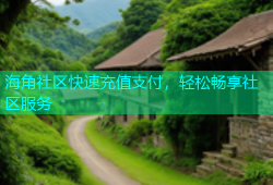 海角社区快速充值支付，轻松畅享社区服务