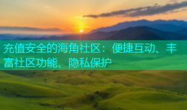 充值安全的海角社区：便捷互动、丰富社区功能、隐私保护