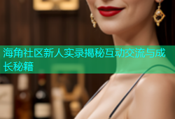 海角社区新人实录揭秘互动交流与成长秘籍