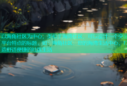 以海角社区为中心，类似于海湾社区，可以设计一个突出平台特点的标题，如：海角社区：您的海湾生活中心，打造舒适便捷的社区生活