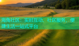 海角社区：实时互动、社区服务、便捷生活一站式平台