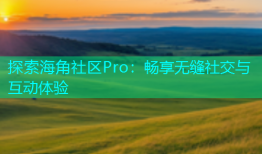探索海角社区Pro：畅享无缝社交与互动体验
