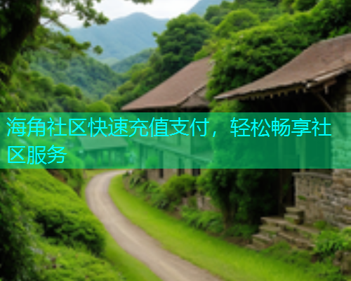 海角社区快速充值支付，轻松畅享社区服务