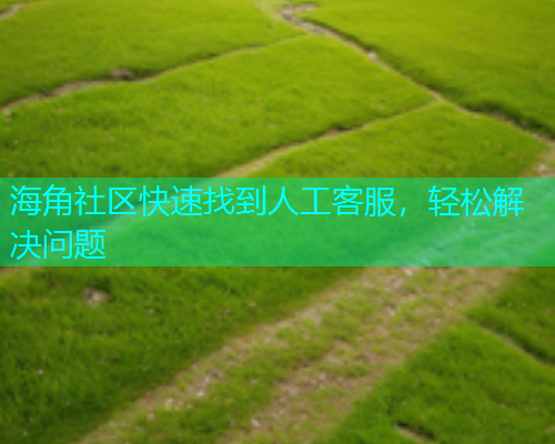 海角社区快速找到人工客服，轻松解决问题