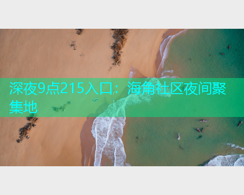 深夜9点215入口：海角社区夜间聚集地