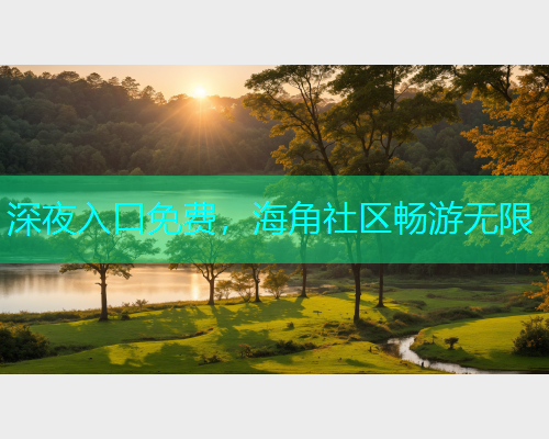 深夜入口免费，海角社区畅游无限