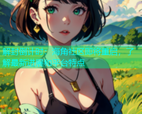 解封倒计时：海角社区即将重启，了解最新进展和平台特点