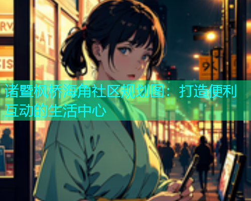 诸暨枫桥海角社区规划图：打造便利互动的生活中心