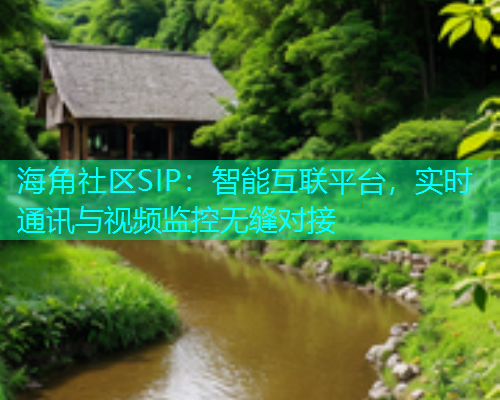 海角社区SIP：智能互联平台，实时通讯与视频监控无缝对接