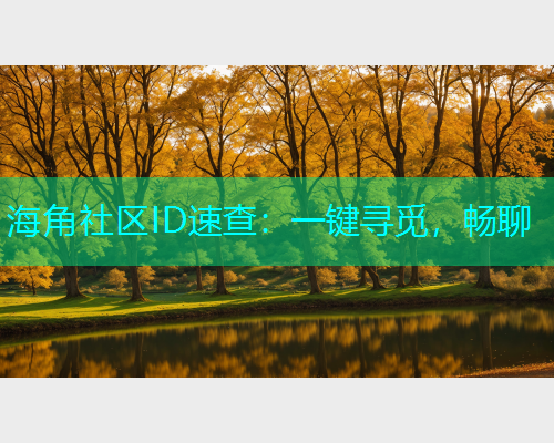 海角社区ID速查：一键寻觅，畅聊